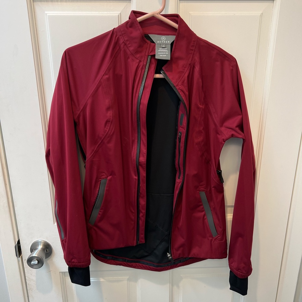 Aether Union Lightweight Zip Jacket red